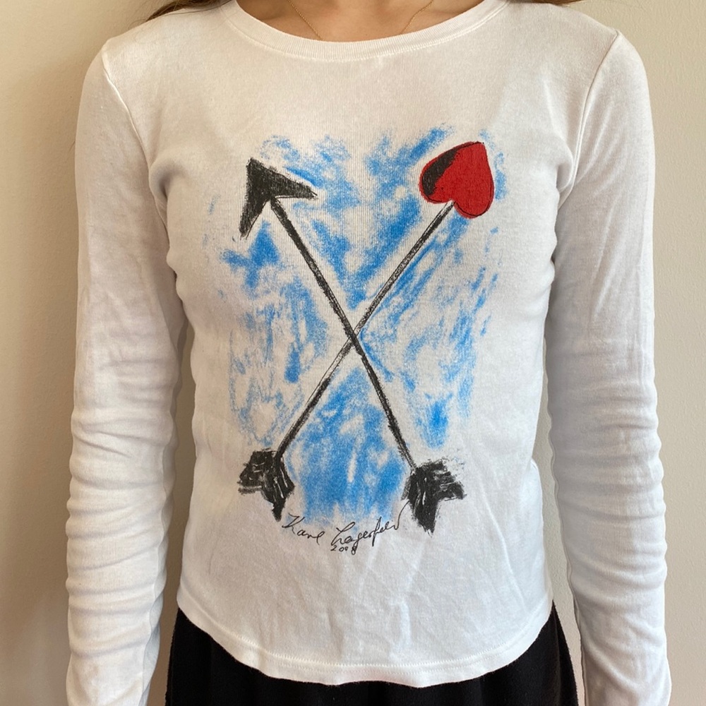 Hanes Karl Lagerfeld graphic long sleeve